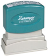 Eco-Green Xstamper is made from 78 percent recycled material with more than 50 percent post-consumer content material.'Eco' Pre-Inked Stamp - Good for the planet and convenient for use. It will make 50,000 impressions.Impression size 1 1/2" x 2 1/2"