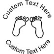 Feet Embossing Seal. Choose your mount and view your custom text in a live preview. Find all your custom embossing needs at atozstamps.com