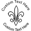 Fleur Embossing Seal. Choose your mount and view your custom text in a live preview. Find all your custom embossing needs at atozstamps.com