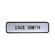 2" X 8" Customizable Black Frame Name Plate.Maximum 2 Lines. Great for Offices, Courthouses, Schools or Warehouses.