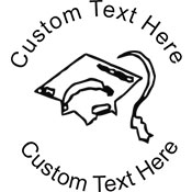 Grad Embossing Seal. Choose your mount and view your custom text in a live preview. Find all your custom embossing needs at atozstamps.com