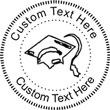 Grad Embossing Seal. Choose your mount and view your custom text in a live preview. Find all your custom embossing needs at atozstamps.com