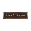 2in. x 8in. Customizable Gold Frame Standard Aluminum Desk Sign