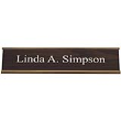 2in. x 10in. Customizable Gold Frame Standard Aluminum Desk Sign