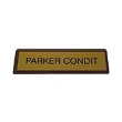 Plastic Nameplate on Wood 2 in. x 8 in.