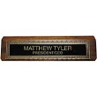 Display your name in style! Xecutives eye-catching desk signs come in many sizes and colors. Xecutives eye-catching desk signs come in a variety of colors. Engraved signs are perfect for short messages or for department & personnel names. Choose from 14 t