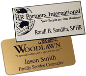 Logo Engraved Name Badge 1.5" x 3"