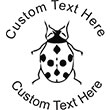 Ladybug Embossing Seal. Choose your mount and view your custom text in a live preview. Find all your custom embossing needs at AtoZstamps.com