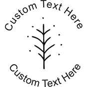 Leaf-1 Embossing Seal. Choose your mount and view your custom text in a live preview. Find all your custom embossing needs at AtoZstamps.com