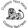 Lion Embossing Seal. Choose your mount and view your custom text in a live preview. Find all your custom embossing needs at Embossingseal.com