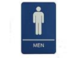 MAS69 - Molded ADA Signage Men 6" x 9" 