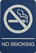MASNS69 - Molded ADA Signage No Smoking 6" x 9"