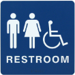 MASUH69 - Molded ADA Signage Unisex Handicap 6" x 9"