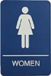 MASW69 - Molded ADA Signage Women 6" x 9" 