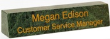 MDSG21912 - Marble Desk Sign Green 2" x 10.5"