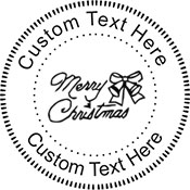 MERRYXMAS Embossing Seal. Choose your mount and view your custom text in a live preview. Find all your custom embossing needs at Embossingseal.com