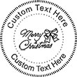 MERRYXMAS Embossing Seal. Choose your mount and view your custom text in a live preview. Find all your custom embossing needs at Embossingseal.com