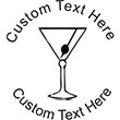 Martini Embossing Seal. Choose your mount and view your custom text in a live preview. Find all your custom embossing needs at Embossingseal.com