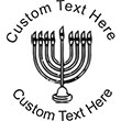 Menorah Embossing Seal. Choose your mount and view your custom text in a live preview. Find all your custom embossing needs at Embossingseal.com