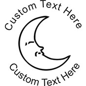 Moon Embossing Seal. Choose your mount and view your custom text in a live preview. Find all your custom embossing needs at Embossingseal.com