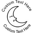 Moon Embossing Seal. Choose your mount and view your custom text in a live preview. Find all your custom embossing needs at Embossingseal.com