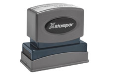 Pre-inked stamps are made from a special gel material that automatically releases ink to the surface like water from a sponge. Precision crafted, spring activated. X Stampers deliver 50,000 crisp, clean impressions without re-inking.
