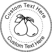 Pears Embossing Seal. Choose your mount and view your custom text in a live preview. Find all your custom embossing needs at atozstamps.com