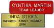 SENB123 - Standard Engraved Name Badge Text Only 1 1/2" x 3"