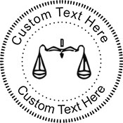 Scale-1 Embossing Seal. Choose your mount and view your custom text in a live preview. Find all your custom embossing needs at atozstamps.com