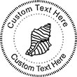 Seashell-2 Embossing Seal. Choose your mount and view your custom text in a live preview. Find all your custom embossing needs at atozstamps.com