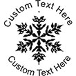Snow-3 Embossing Seal. Choose your mount and view your custom text in a live preview. Find all your custom embossing needs at atozstamps.com