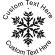 Snow-3 Embossing Seal. Choose your mount and view your custom text in a live preview. Find all your custom embossing needs at atozstamps.com