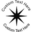 Star-3 Embossing Seal. Choose your mount and view your custom text in a live preview. Find all your custom embossing needs at atozstamps.com