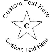 Star-97 Embossing Seal. Choose your mount and view your custom text in a live preview. Find all your custom embossing needs at atozstamps.com