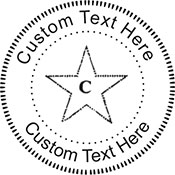 Star-97 Embossing Seal. Choose your mount and view your custom text in a live preview. Find all your custom embossing needs at atozstamps.com