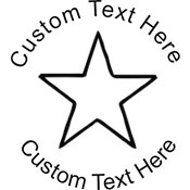 Star Embossing Seal. Choose your mount and view your custom text in a live preview. Find all your custom embossing needs at atozstamps.com