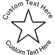 Star Embossing Seal. Choose your mount and view your custom text in a live preview. Find all your custom embossing needs at atozstamps.com