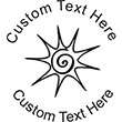 Sun-2 Embossing Seal. Choose your mount and view your custom text in a live preview. Find all your custom embossing needs at atozstamps.com