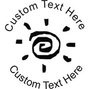 Swirl Embossing Seal. Choose your mount and view your custom text in a live preview. Find all your custom embossing needs at atozstamps.com
