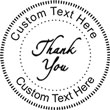 Thank You Embossing Seal. Choose your mount and view your custom text in a live preview. Find all your custom embossing needs at atozstamps.com