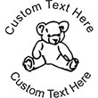 Teddy Embossing Seal. Choose your mount and view your custom text in a live preview. Find all your custom embossing needs at atozstamps.com