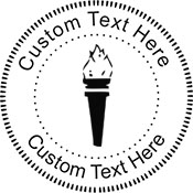 Torch-1 Embossing Seal. Choose your mount and view your custom text in a live preview. Find all your custom embossing needs at atozstamps.com