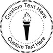 Torch-1 Embossing Seal. Choose your mount and view your custom text in a live preview. Find all your custom embossing needs at atozstamps.com