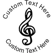 Treble Embossing Seal. Choose your mount and view your custom text in a live preview. Find all your custom embossing needs at atozstamps.com