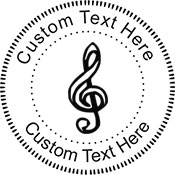 Treble Embossing Seal. Choose your mount and view your custom text in a live preview. Find all your custom embossing needs at atozstamps.com
