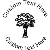 Tree Embossing Seal. Choose your mount and view your custom text in a live preview. Find all your custom embossing needs at atozstamps.com