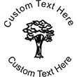 Tree Embossing Seal. Choose your mount and view your custom text in a live preview. Find all your custom embossing needs at atozstamps.com