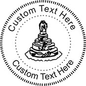 WedCake Embossing Seal. Choose your mount and view your custom text in a live preview. Find all your custom embossing needs at atozstamps.com