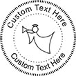 XMASANGEL Embossing Seal. Choose your mount and view your custom text in a live preview. Find all your custom embossing needs at atozstamps.com