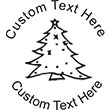 XMASTREE-1 Embossing Seal. Choose your mount and view your custom text in a live preview. Find all your custom embossing needs at atozstamps.com